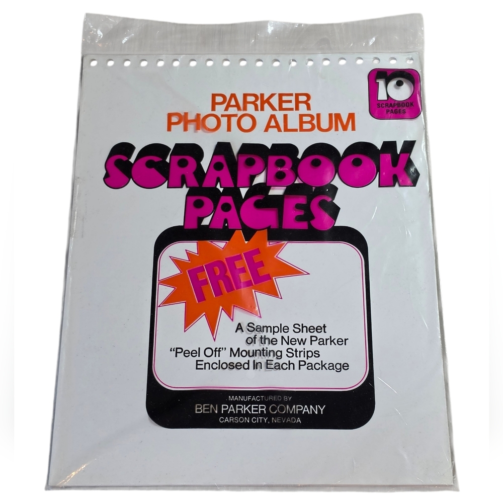Vintage Ben Parker Photo Album 10 Scrapbook Pages New In Package